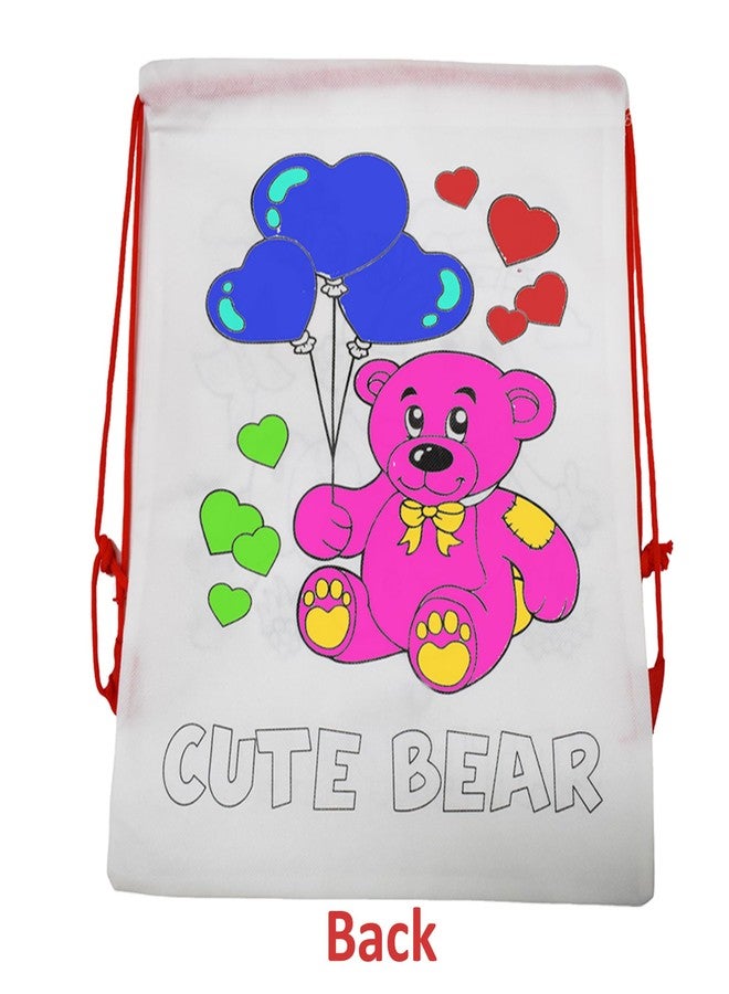 Asera حقائب تلوين أسيرا، هدايا تذكارية لأعياد الميلاد، حقائب ظهر، حقائب دوري، حقائب هدايا | مجموعة من 12 قطعة | المقاس: 14 × 11 بوصة | للأطفال - Image 2